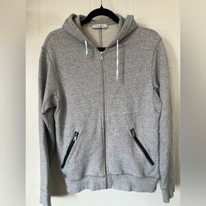 SANDRO Gray Zip-up Hoodie